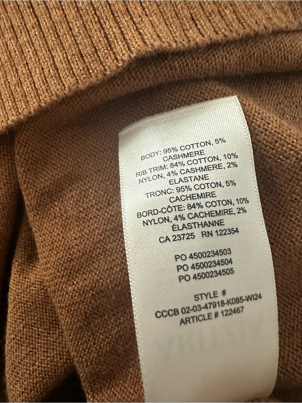 Sunday Best Brown Polo Sweater - Picture 3 of 4